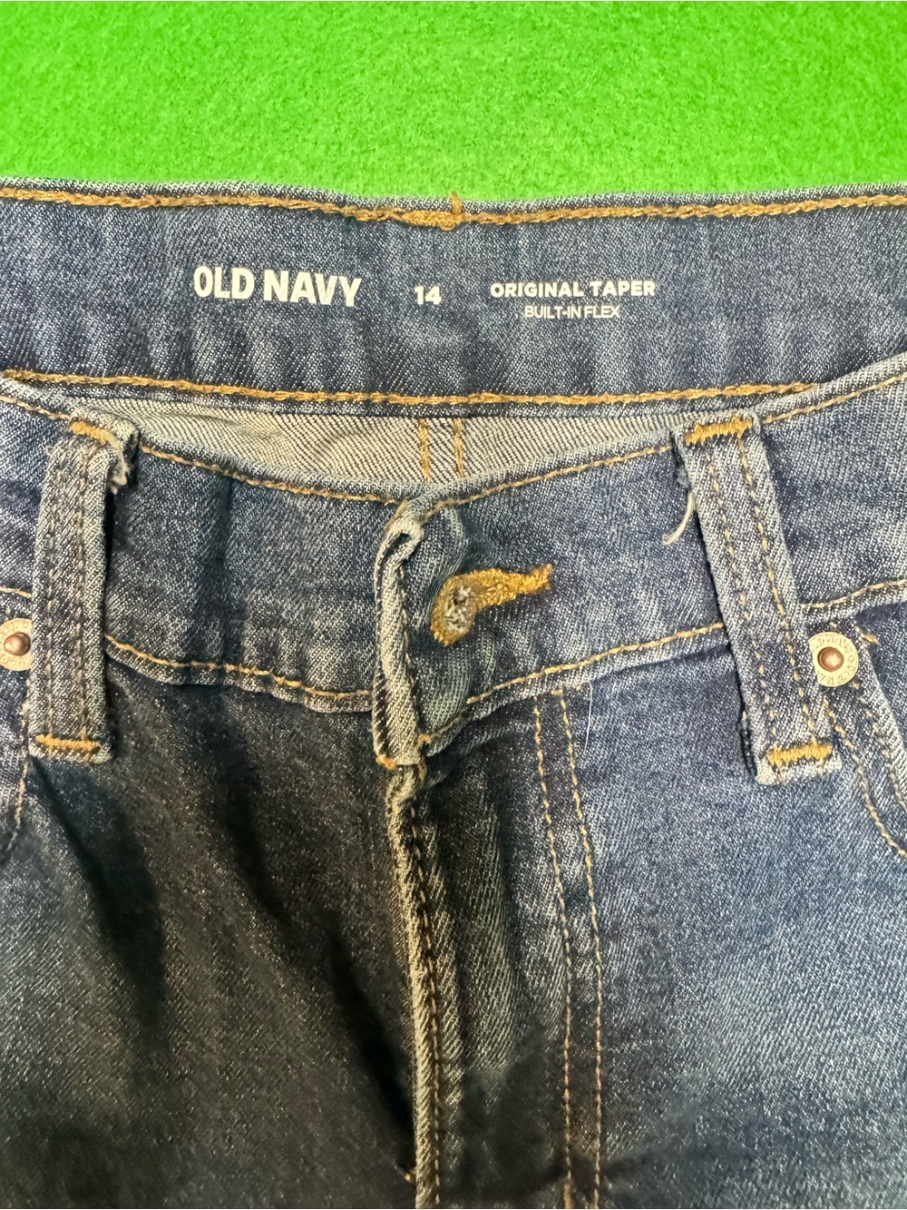 Old Navy girls Slim Straight Jeans - Dark Blue
